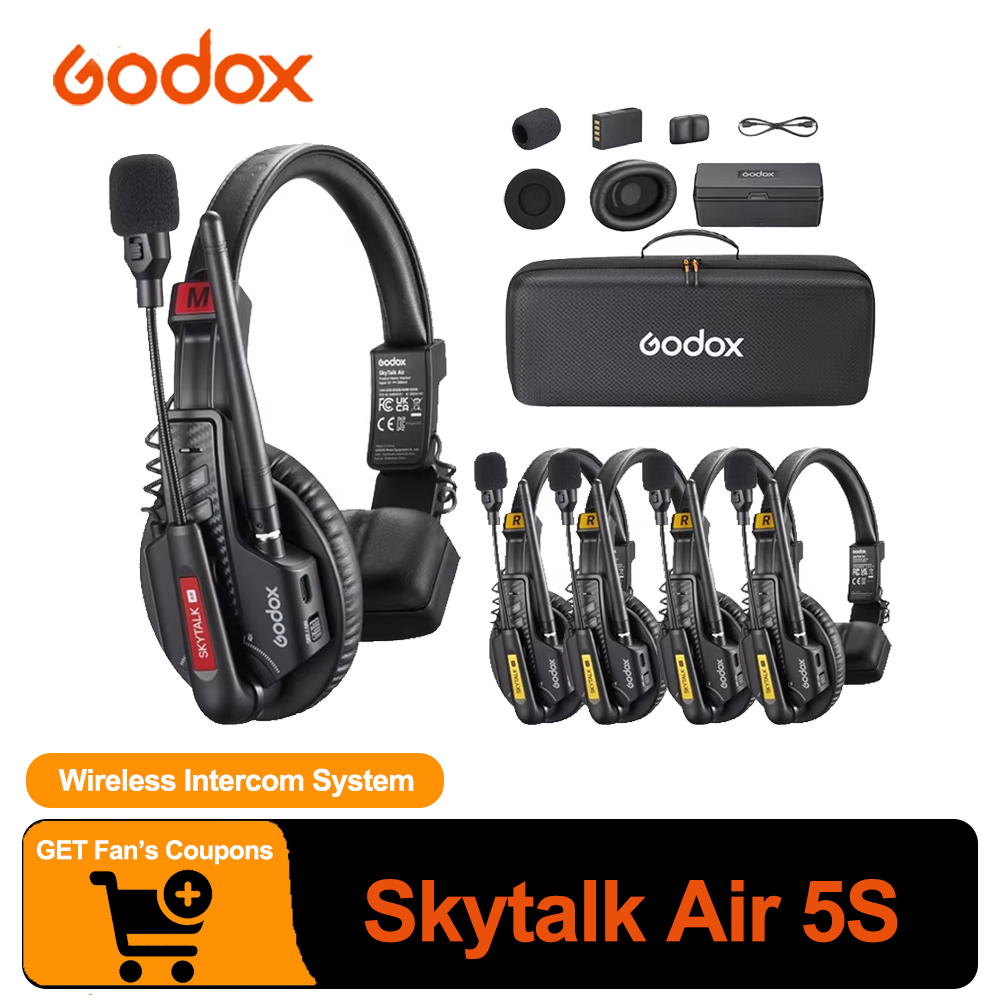 Condenser Microphone Kit - Système d'intercom sans fil Full-Duplex GODOX