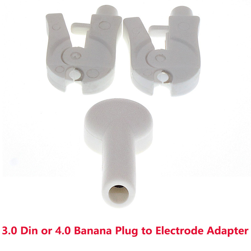 Banana Plug - Adaptateur d'électrode de connecteur d'ECG EKG,