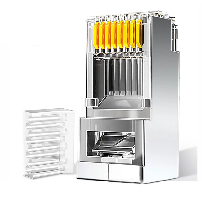 Rj45 Jack - ZoeRax 50 connecteurs Cat6 RJ45, extrémités