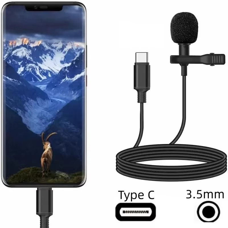 Microphone Capsule - 1-5 pièces Microphone Lavalier USB Portable