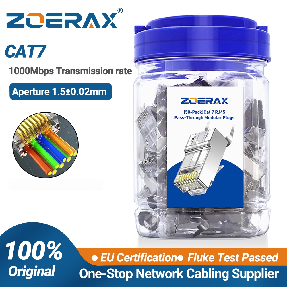 Rj45 Jack - ZoeRax Lot de 50 connecteurs RJ45