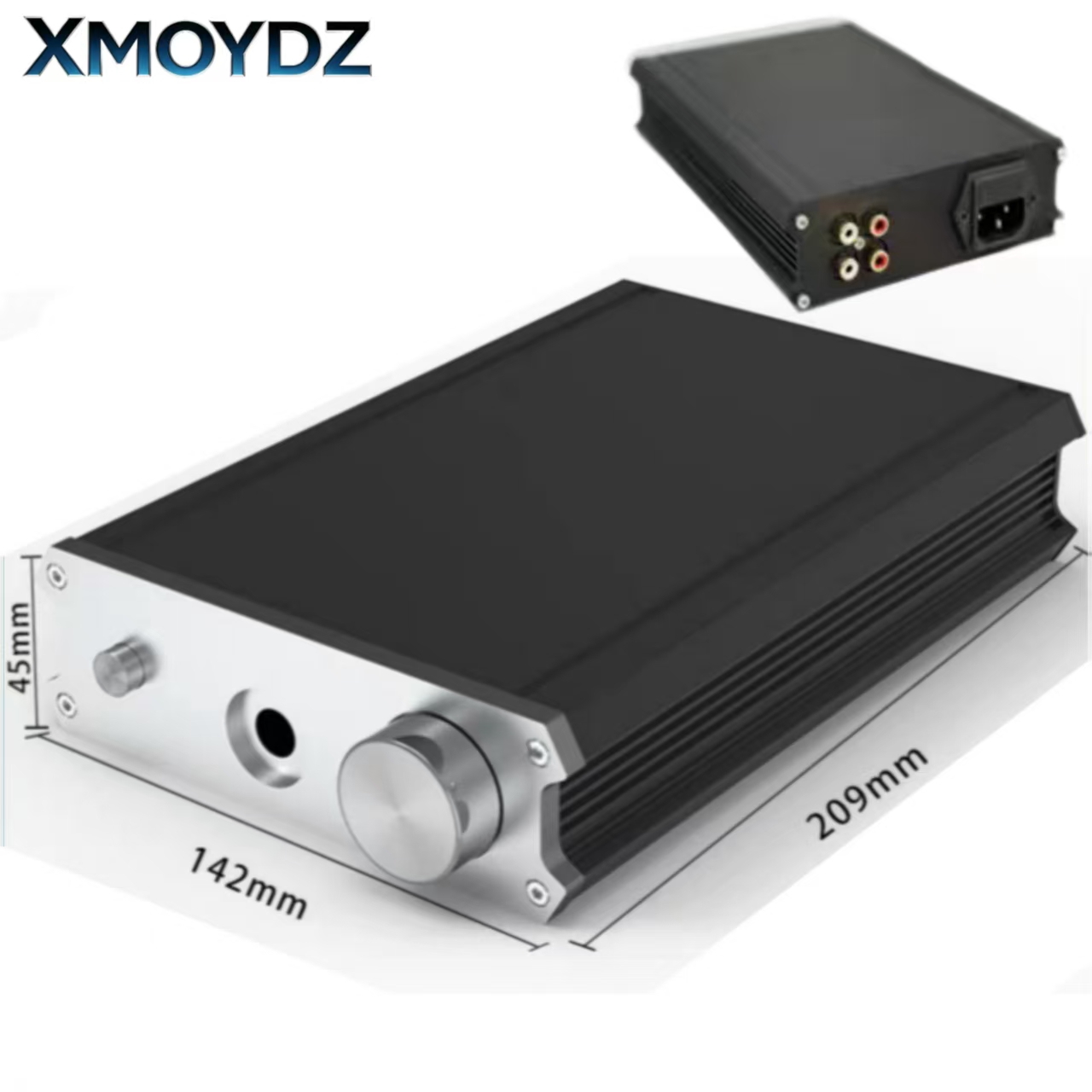Speaker Enclosure - Châssis d'amplificateur 142*44.5*209mm, tout en aluminium,
