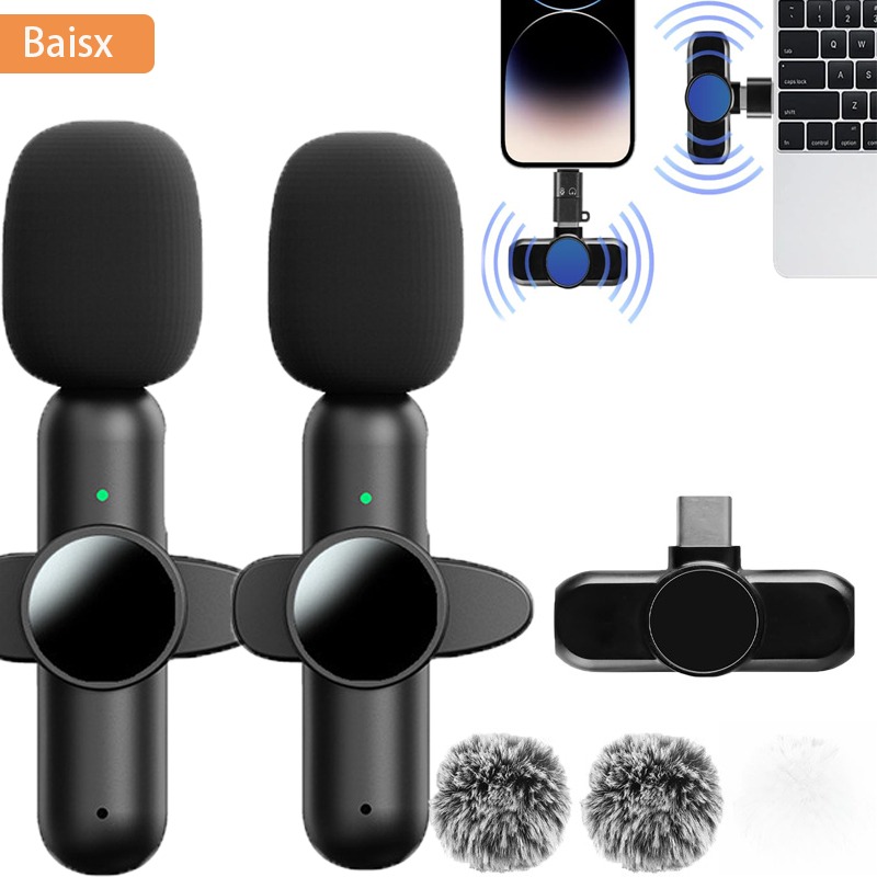 Condenser Microphone Kit - Microphone Lavalier Sans Fil pour iPhone