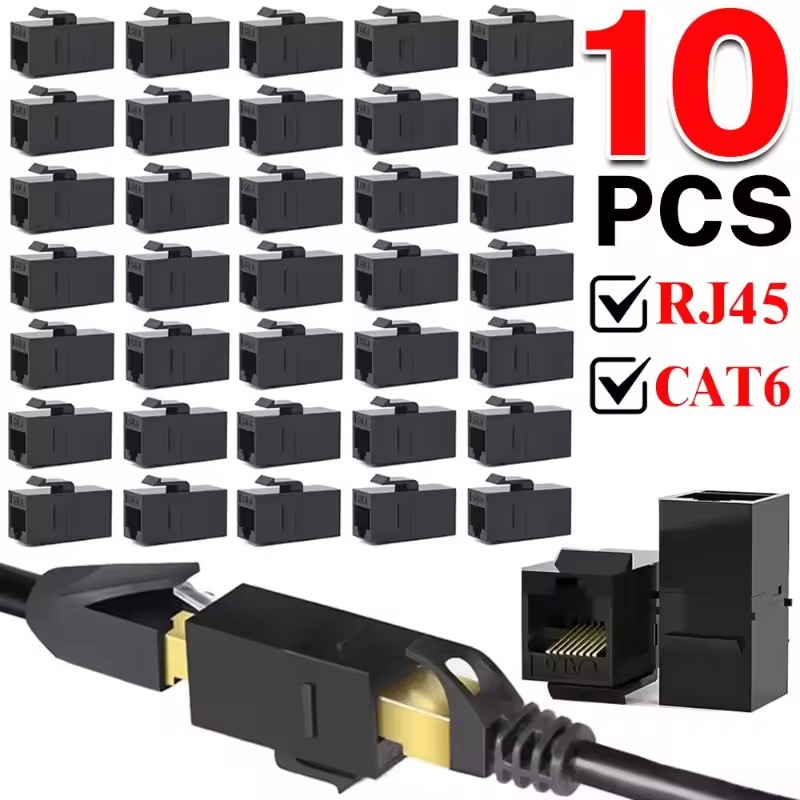 Rj45 Jack - 2 à 10 pièces, connecteur Keystone