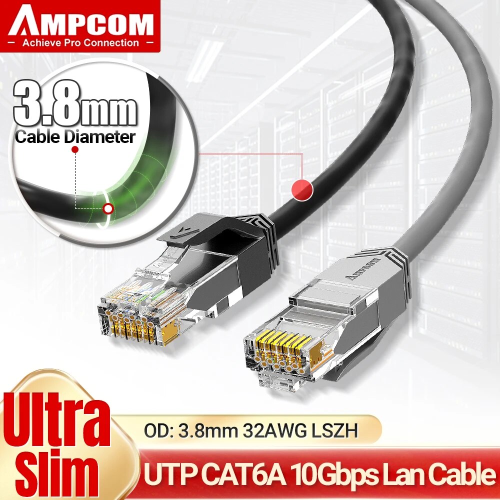 AMPCOM-Câble réseau Cat6a ultr - Rj45 Jack avis et prix