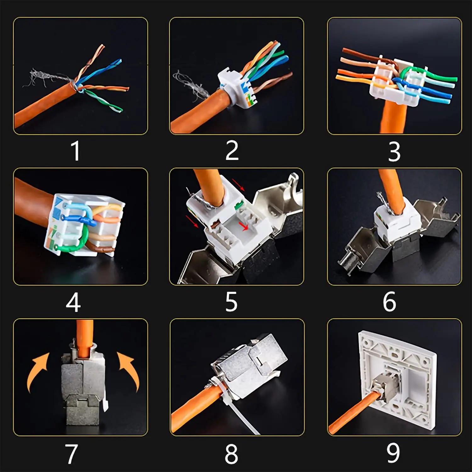 Natalink 10 pièces RJ45 Cat8 C - Rj45 Jack avis et prix