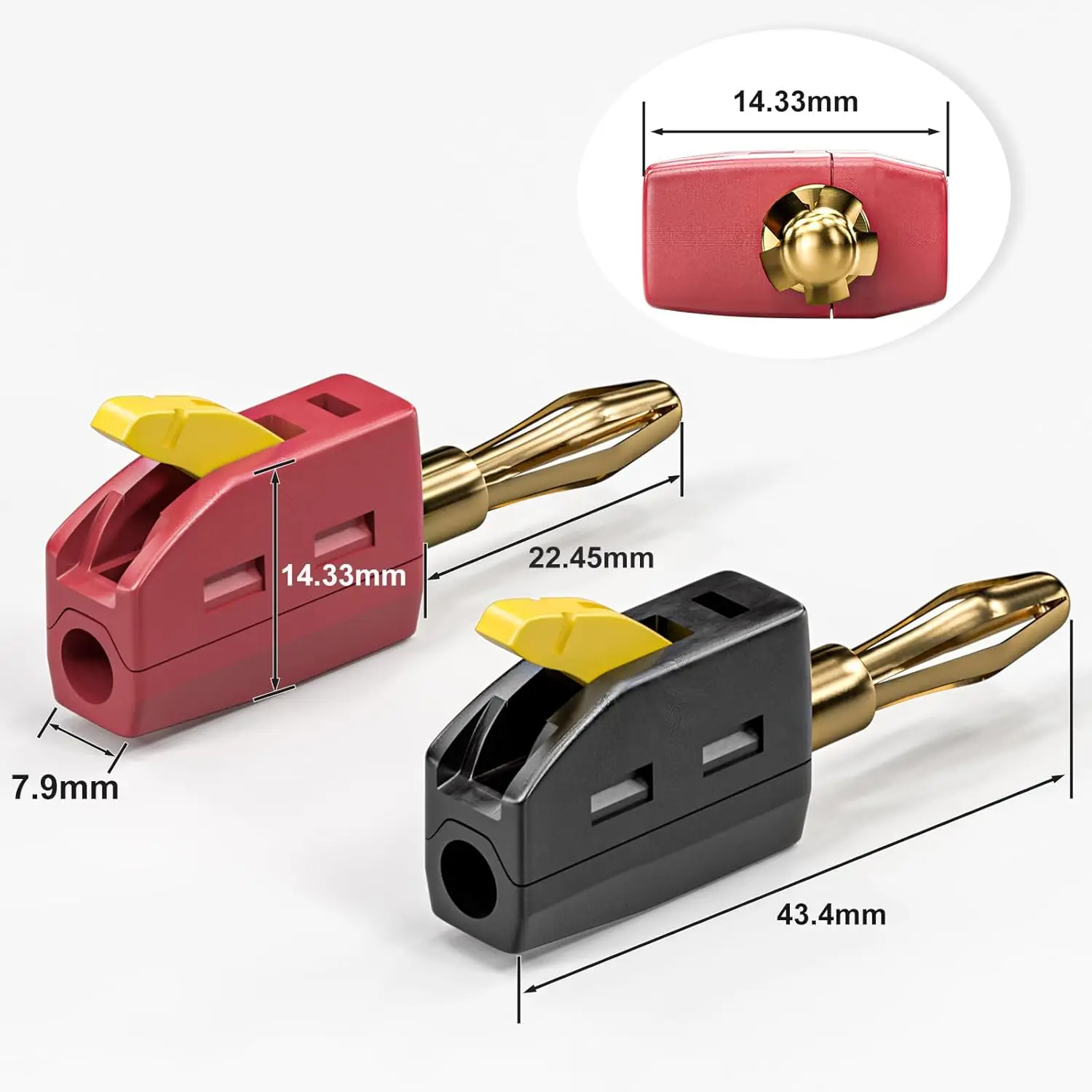 Connecteurs banane plaqués or  - Banana Plug avis et prix