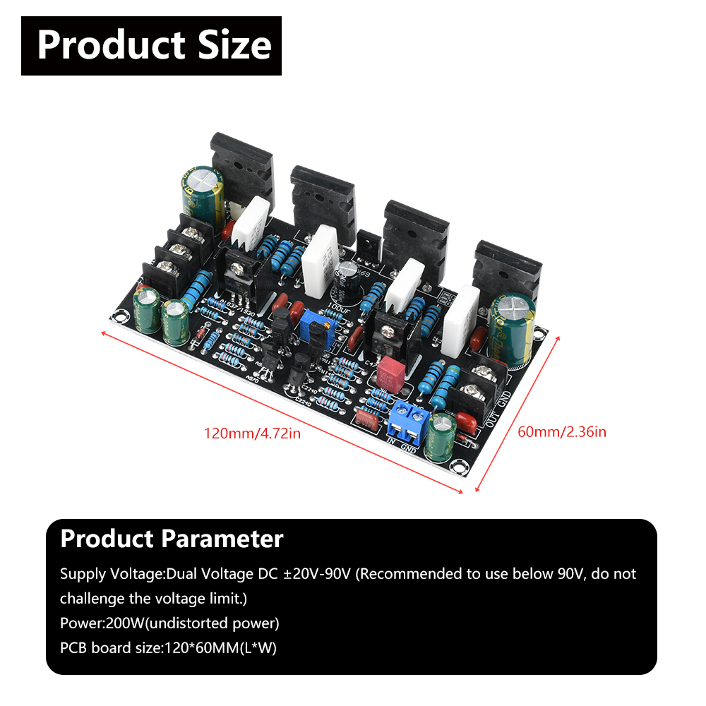 Carte amplificateur 200W DC 20 - Volume Control Board avis et prix