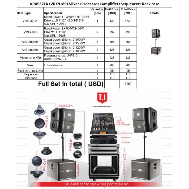 Ensemble de haut-parleurs pass - Full Range Speaker avis et prix