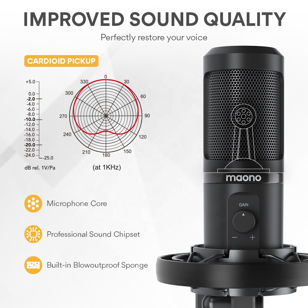 Kit de microphone professionne - Condenser Microphone Kit avis et prix