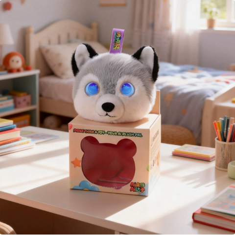 Peluche Husky Intelligent IA,  - Woofer avis et prix