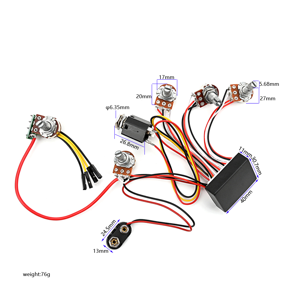 Circuit de basse actif à 3 ban - Passive Preamp avis et prix
