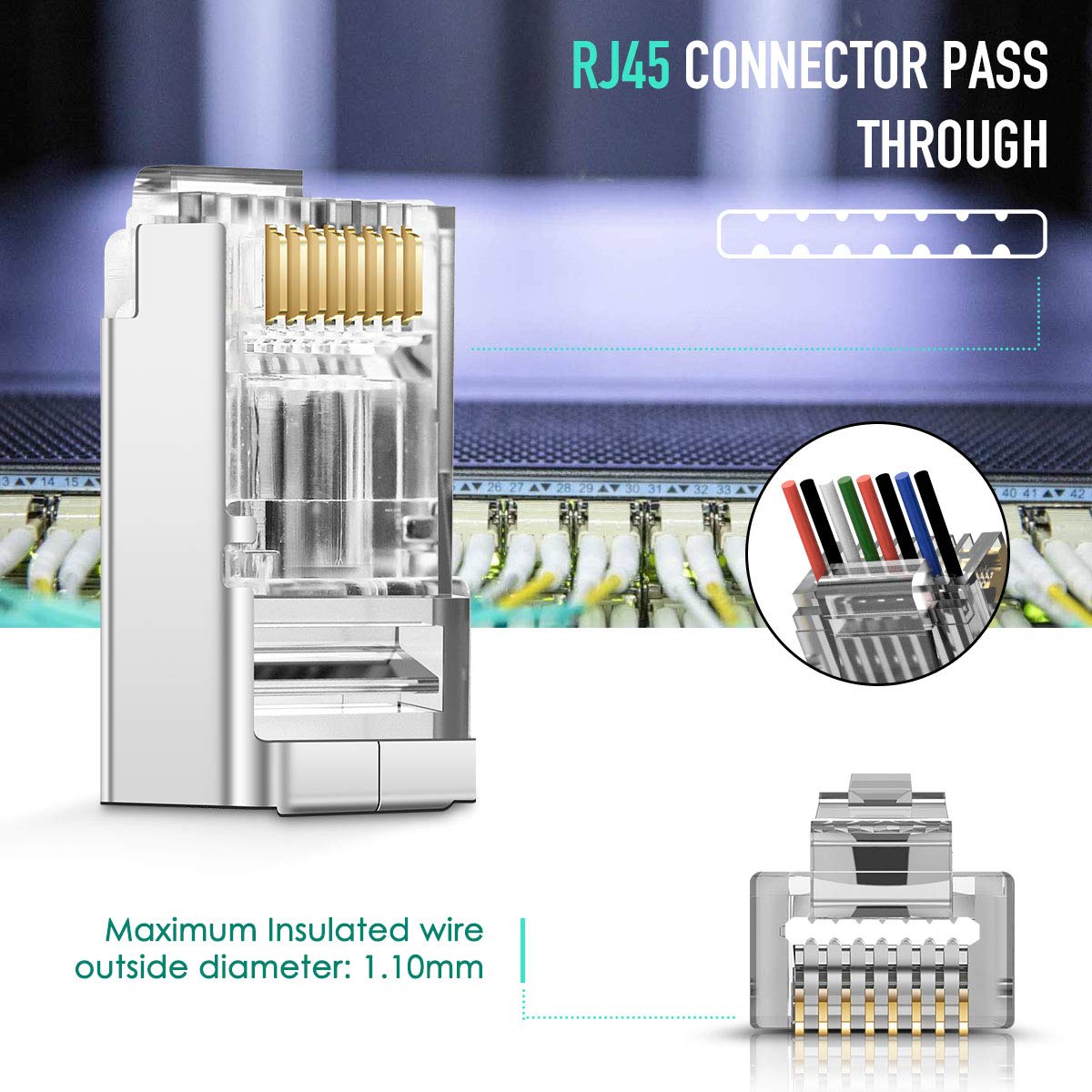 ZoeRax 100 pièces blindé RJ45  - Rj45 Jack avis et prix