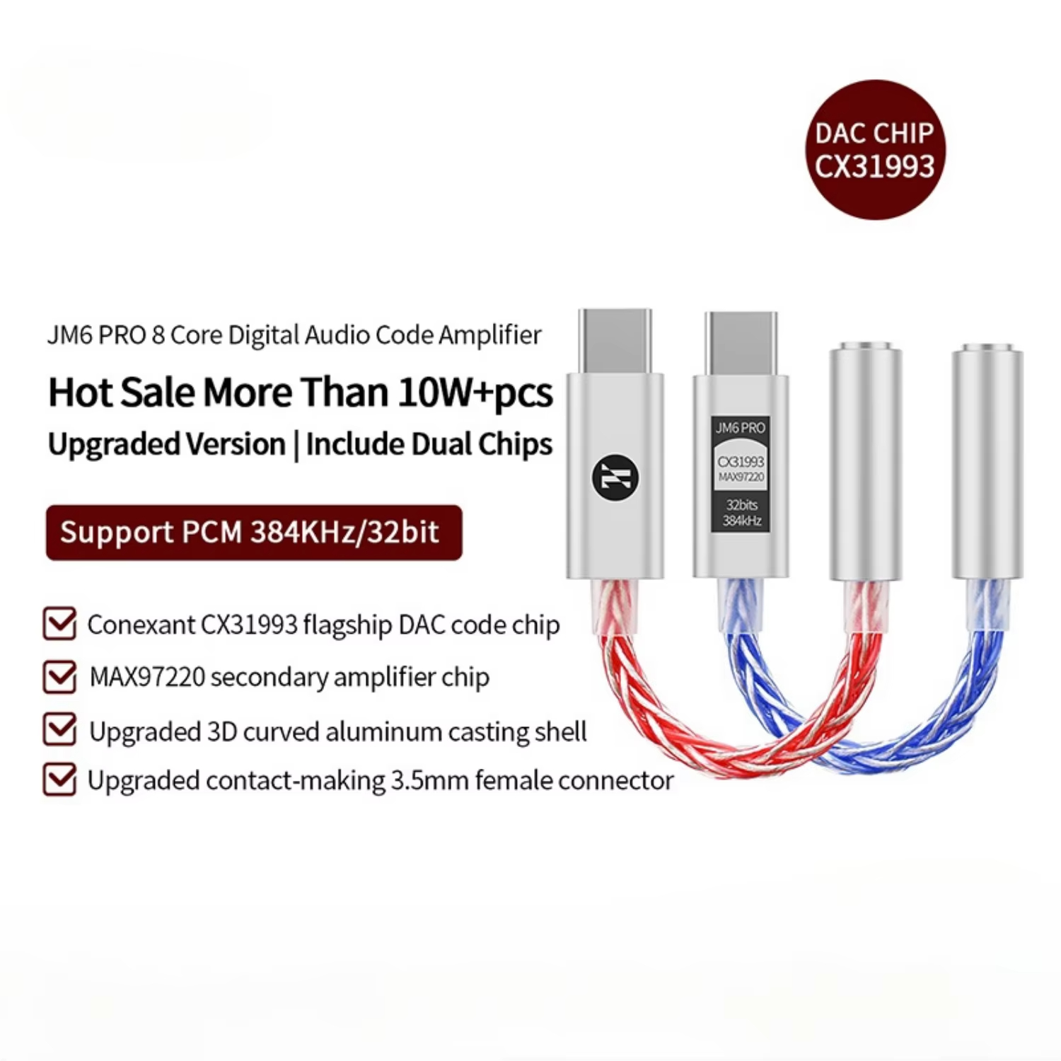 JCALLY JM6 Pro Type-C vers 3.5 - Headphone Parts avis et prix