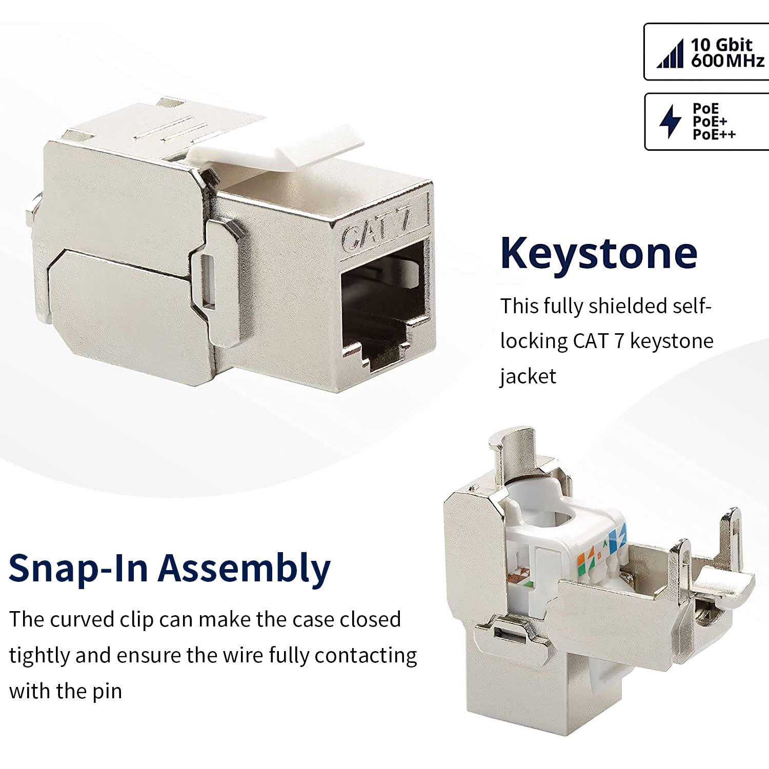 ZOERAX Cat6a Cat7 Keystone Jac - Rj45 Jack avis et prix